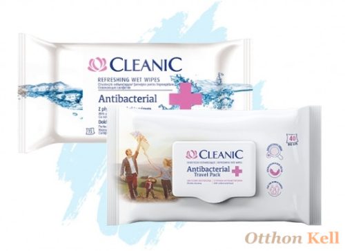 Cleanic antibakteriális frissítő törlőkendő Antibacterial 40 db